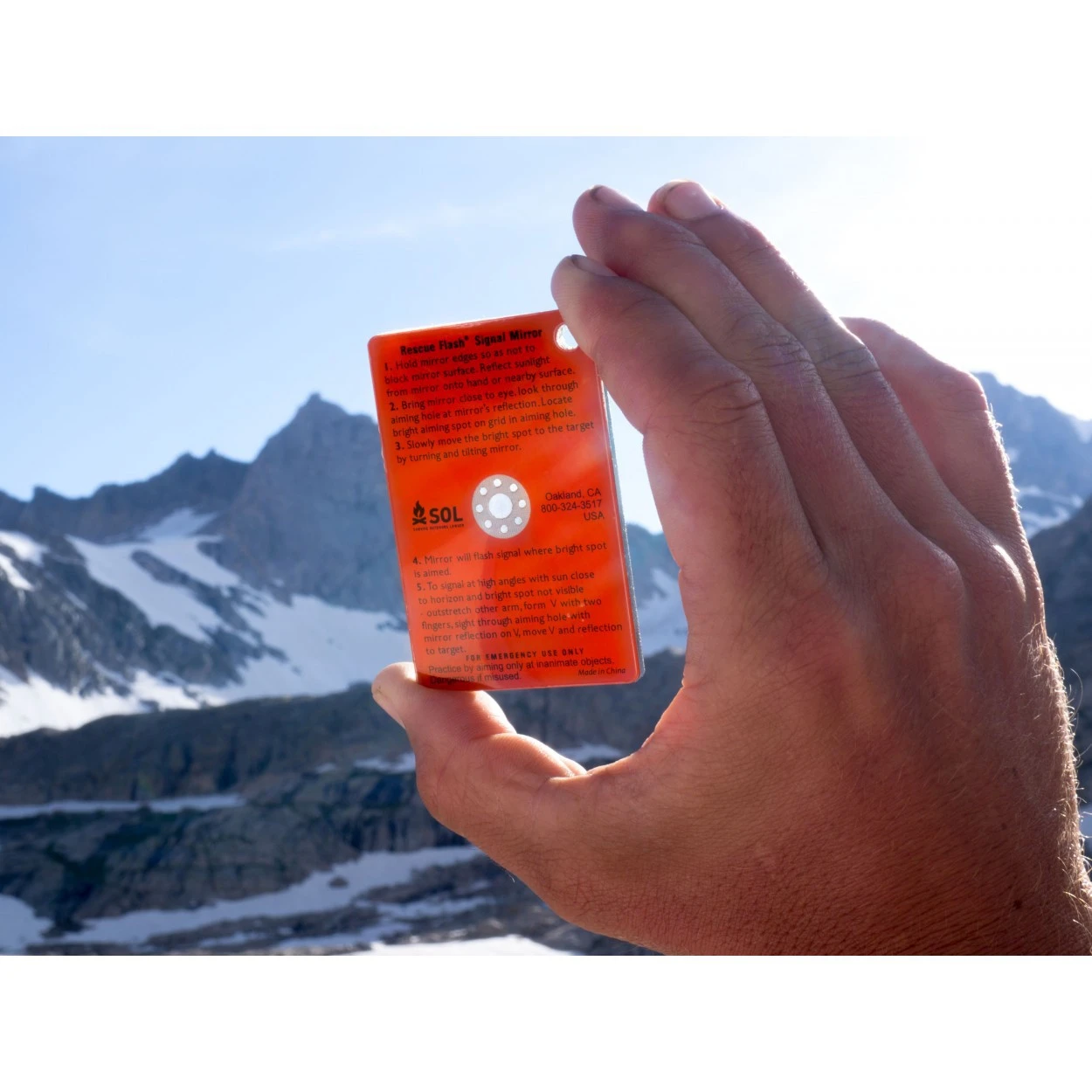 Sol Rescue Flash Signal Mirror 2 Sol Rescue Flash Signal Mirror – Image 2