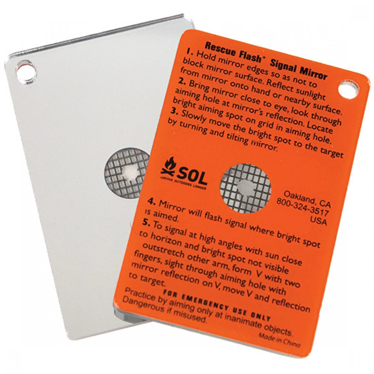 Sol Rescue Flash Signal Mirror 1 Sol Rescue Flash Signal Mirror