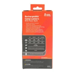 Sol Rechargeable Camp Lantern With Power Bank -TrekÉquip Magasin sol rechargeable camp lantern with power bank 4